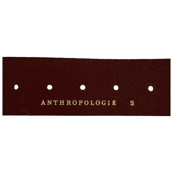 ANTHROPOLOGIE Adjustable Square Buckle Belt in Brown S - Picture 7 of 8